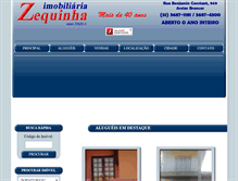Tablet Screenshot of imobiliariazequinha.com.br